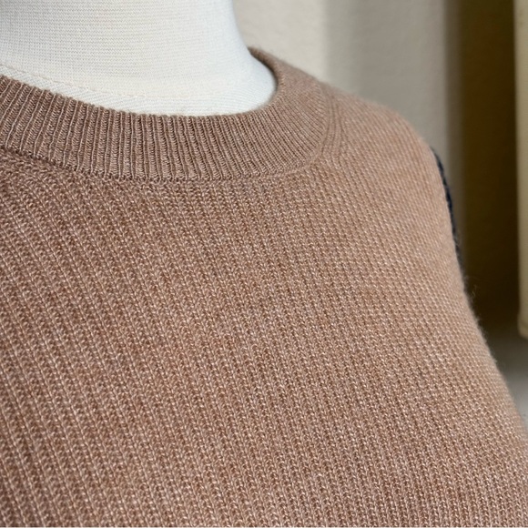 Madewell sweater pullover Colorblock Baybrook dark indigo NWT size XXS - Picture 4 of 7